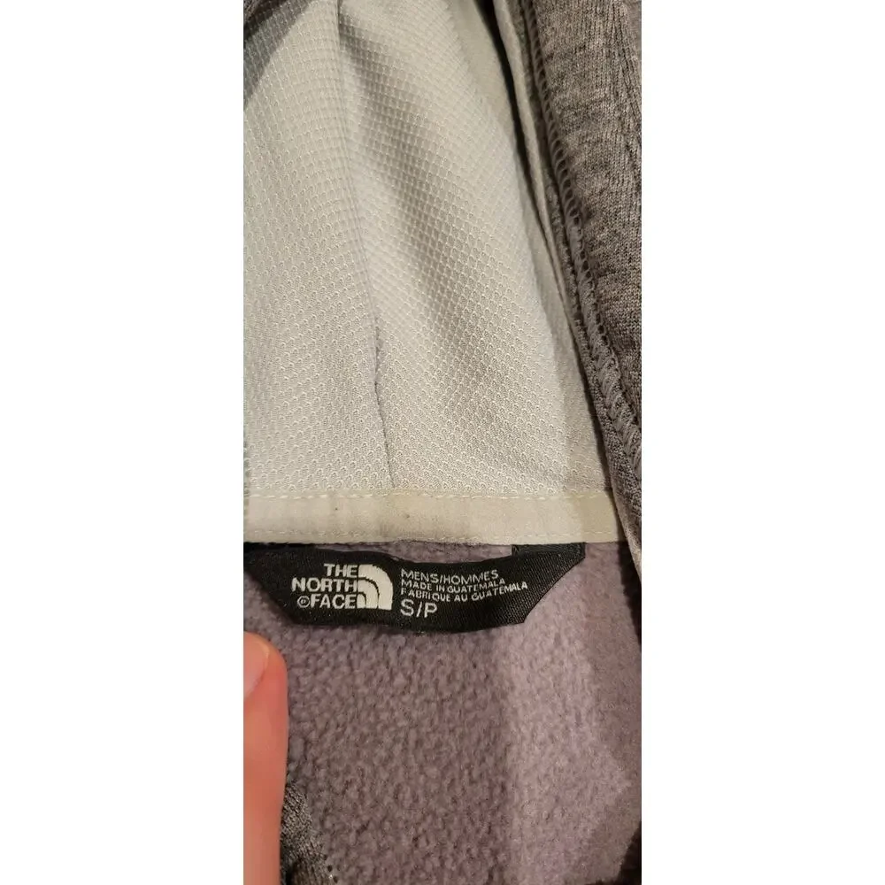The North Face Men’s S Full Zip Hoodie Gray Colorblock Fleece Jacket Gorpcore